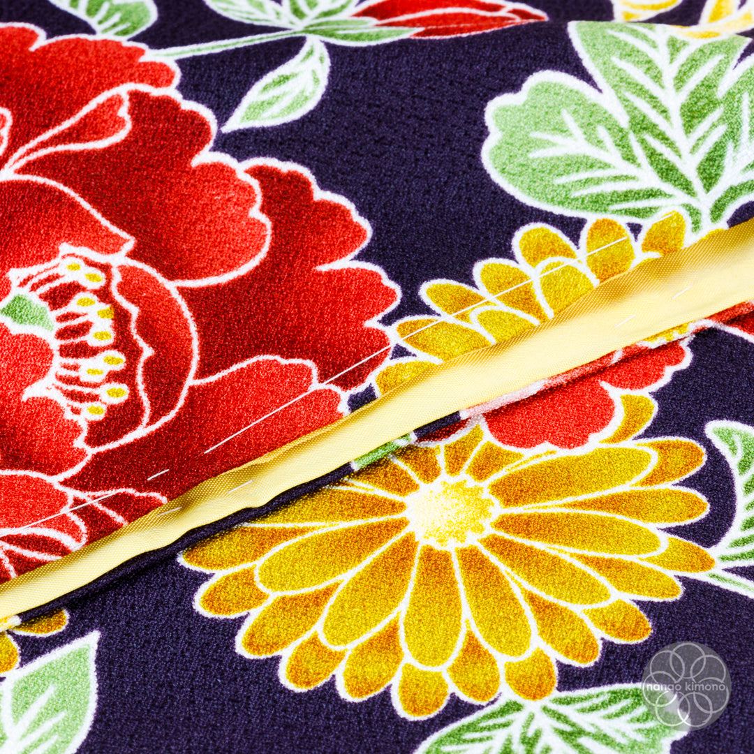 Women's Two-Piece Kimono - Black and Yellow