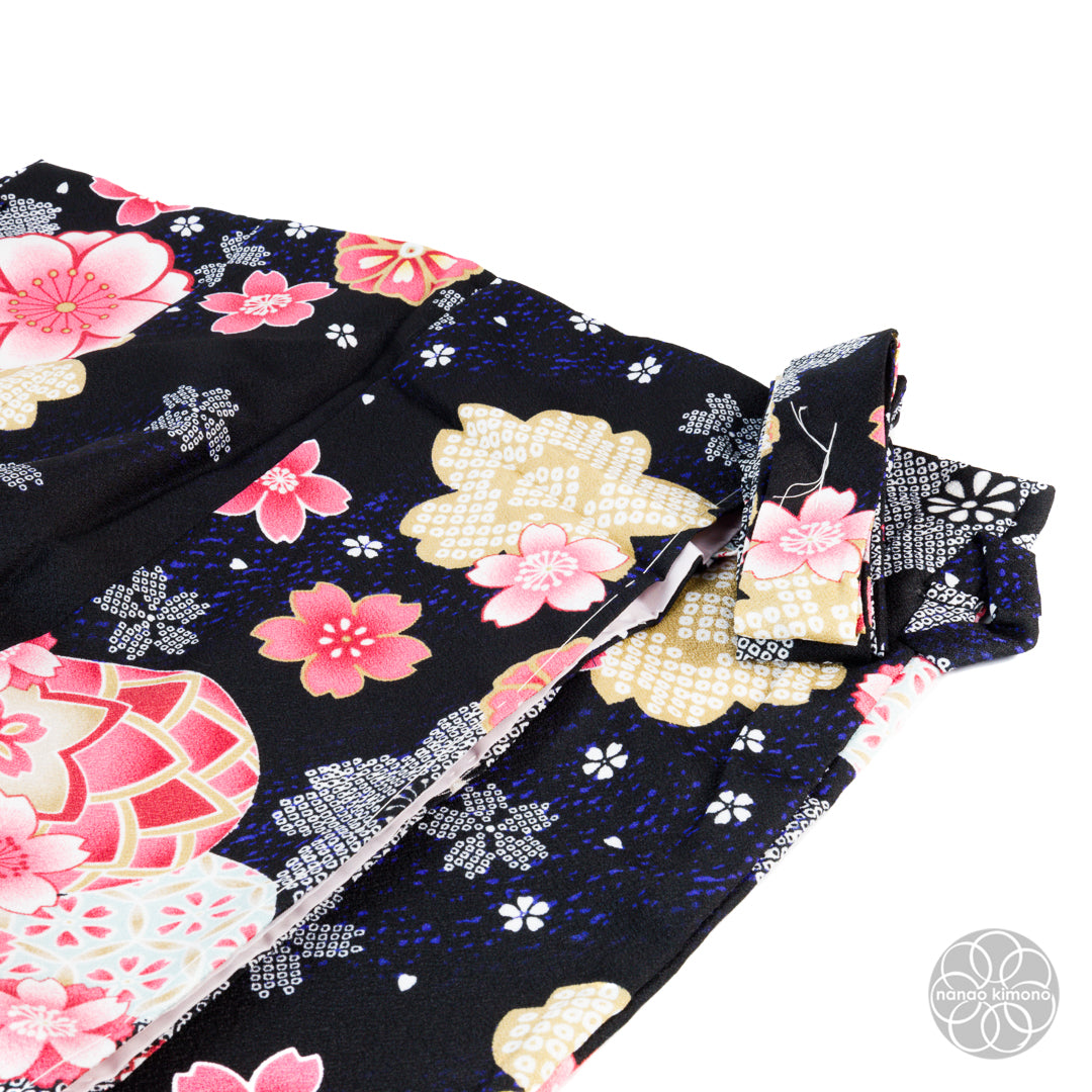 Women's Two-Piece Kimono - Sakura on Black