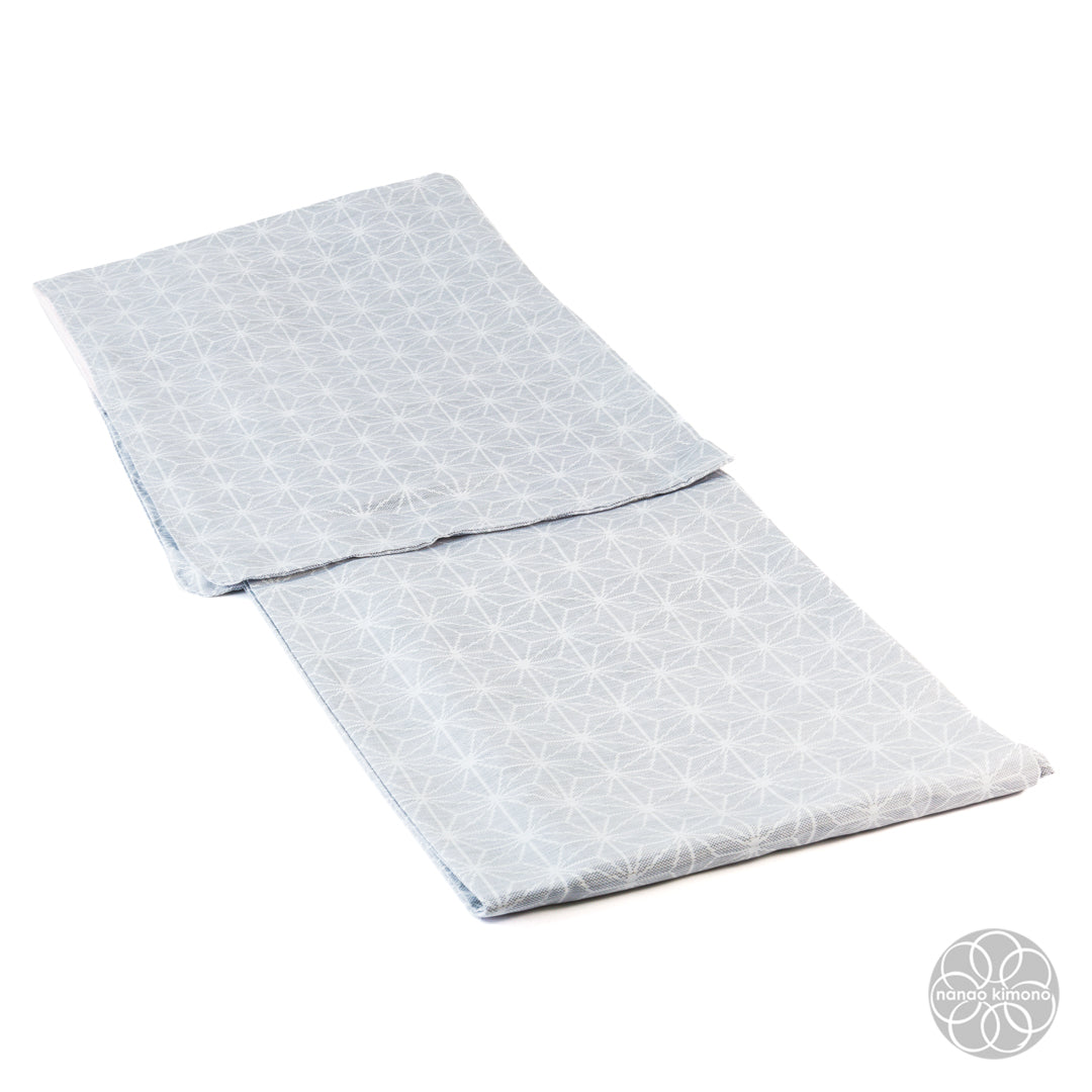 Women's Washable Kimono - Asanoha Light Gray