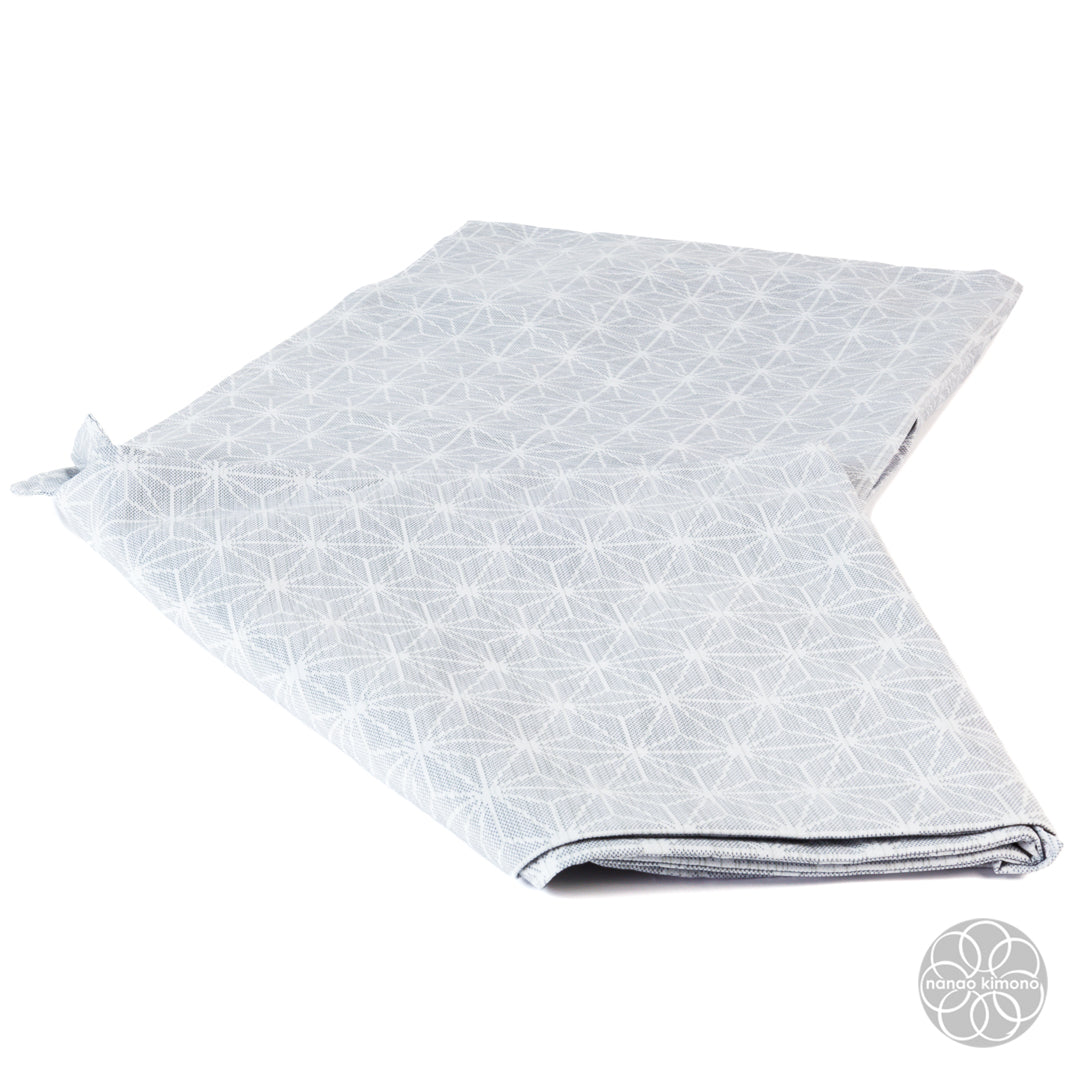 Women's Washable Kimono - Asanoha Light Gray
