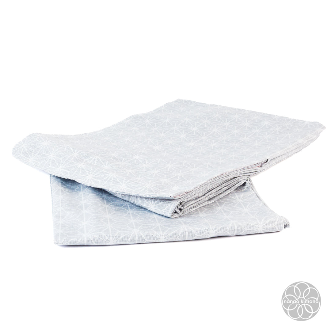 Women's Washable Kimono - Asanoha Light Gray