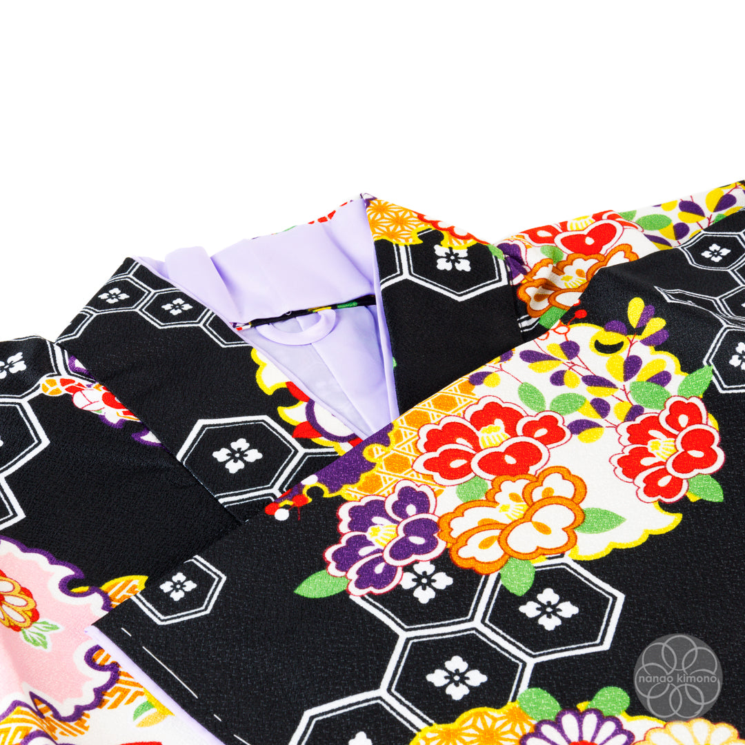 Women's Two-Piece Kimono - Black and Yellow