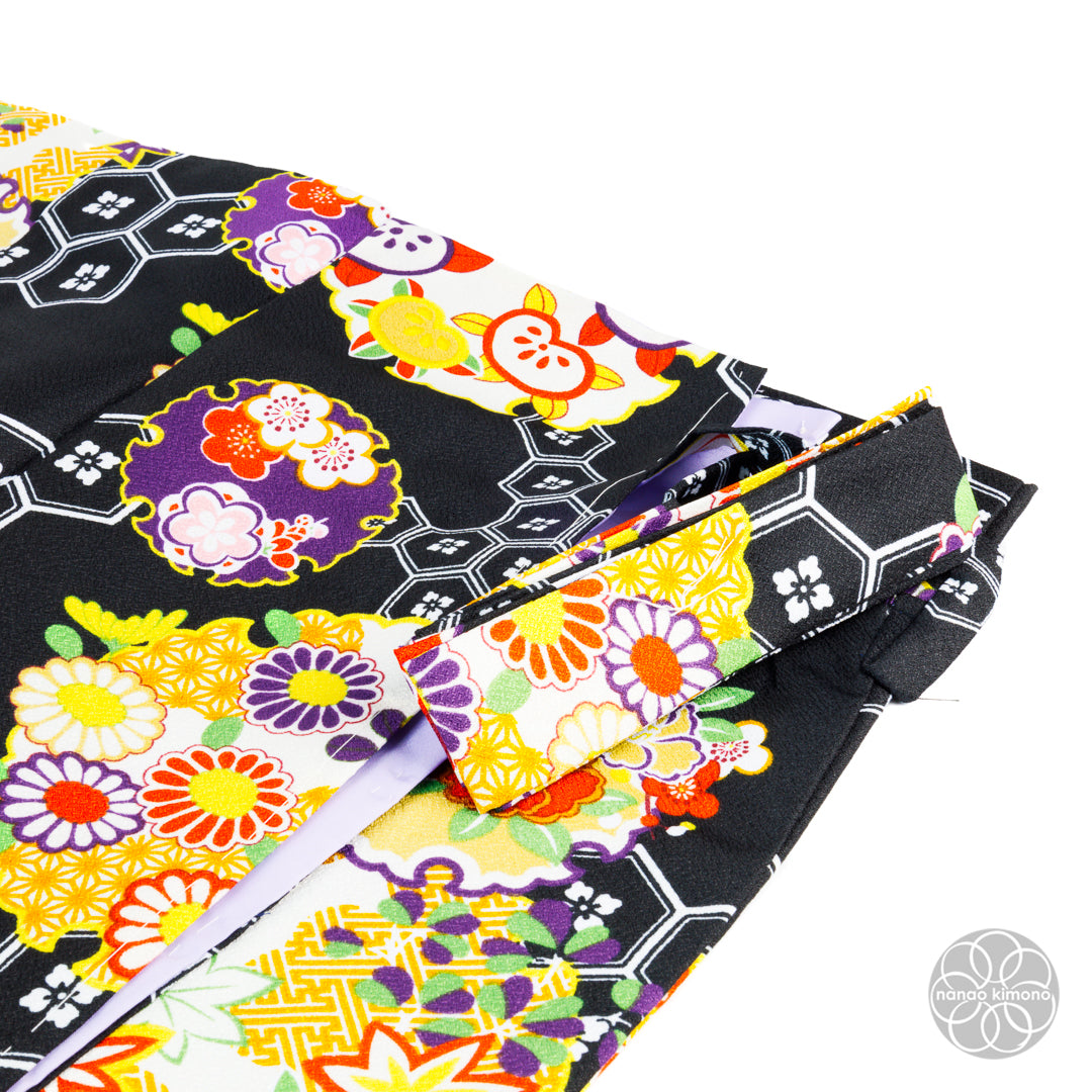 Women's Two-Piece Kimono - Black and Yellow