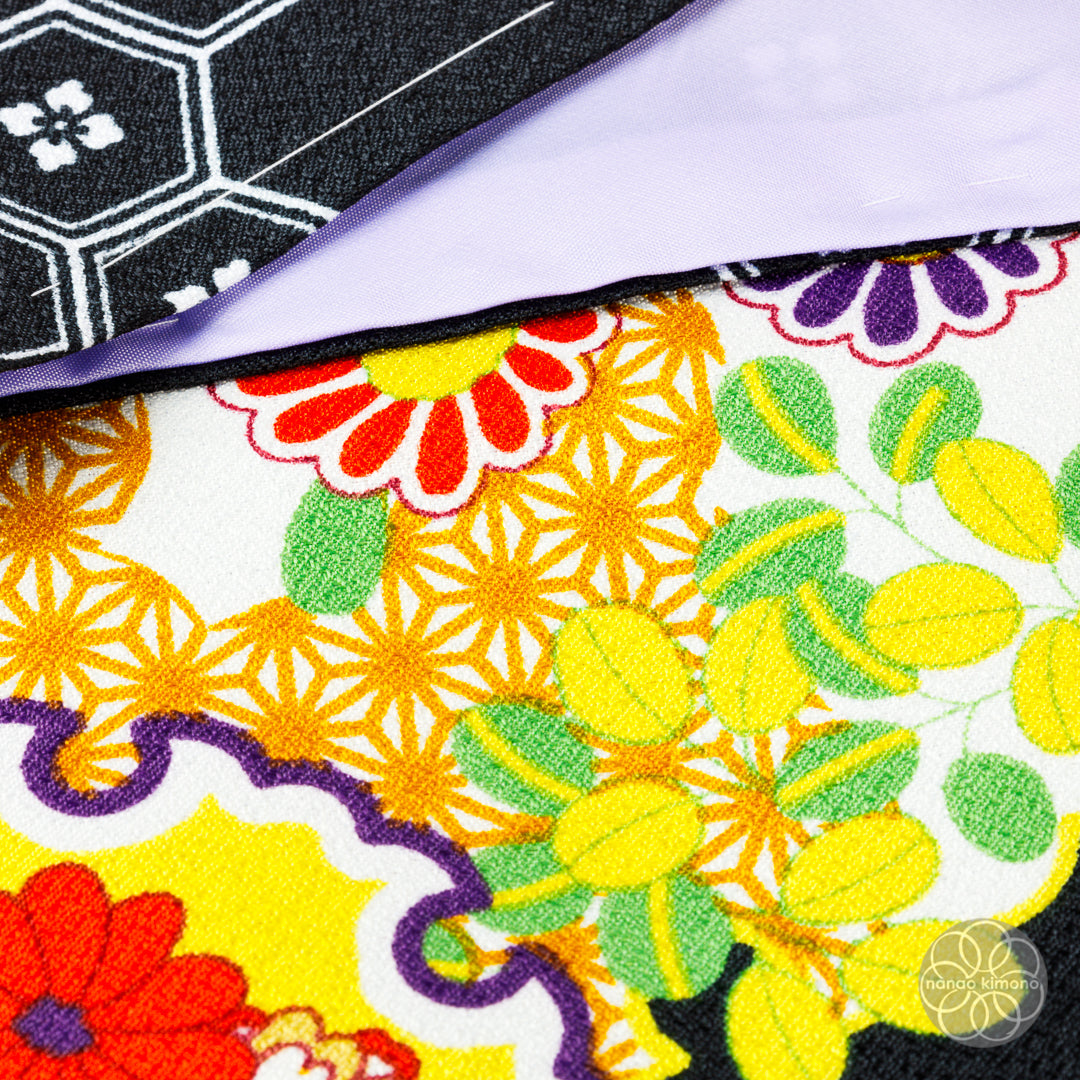 Women's Two-Piece Kimono - Black and Yellow