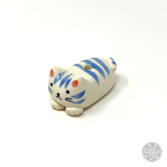 Incense Holder - Tabby Cat Blue