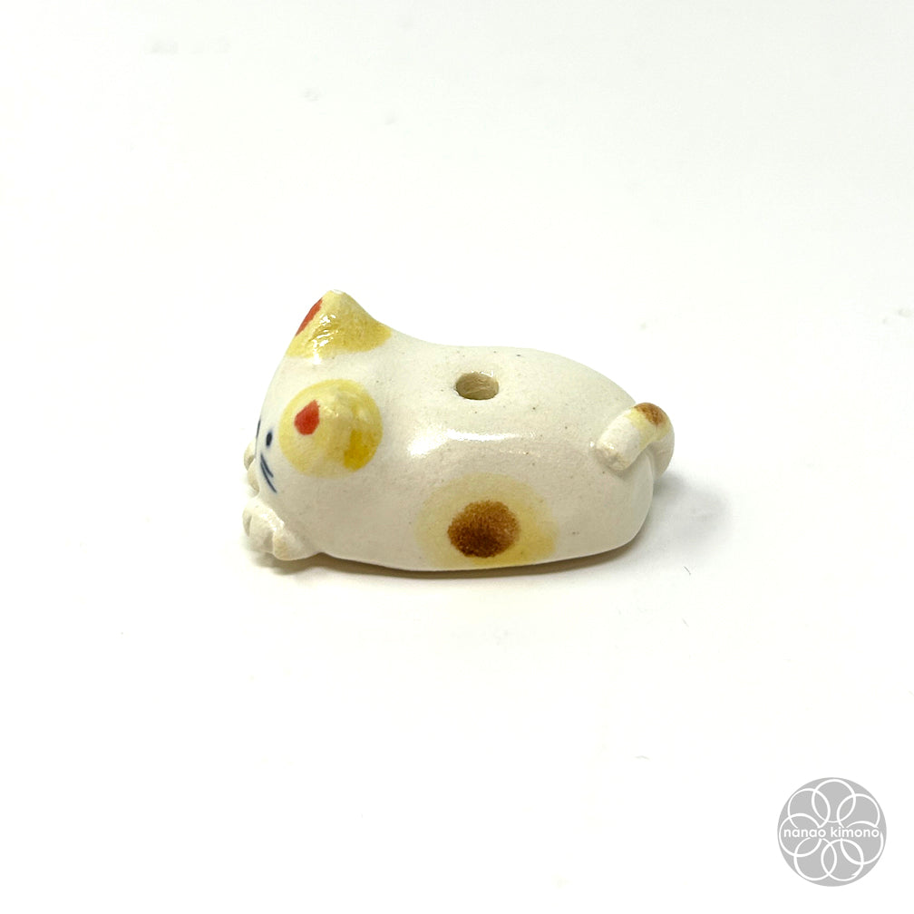 Incense Holder - Calico Cat Yellow
