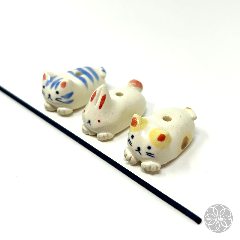 Incense Holder - Calico Cat Yellow