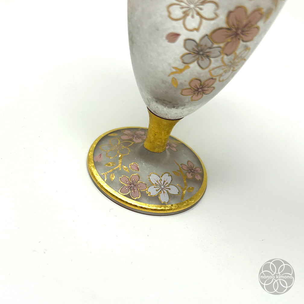 Wine Glasses - Sakura Gold (Set of 2)