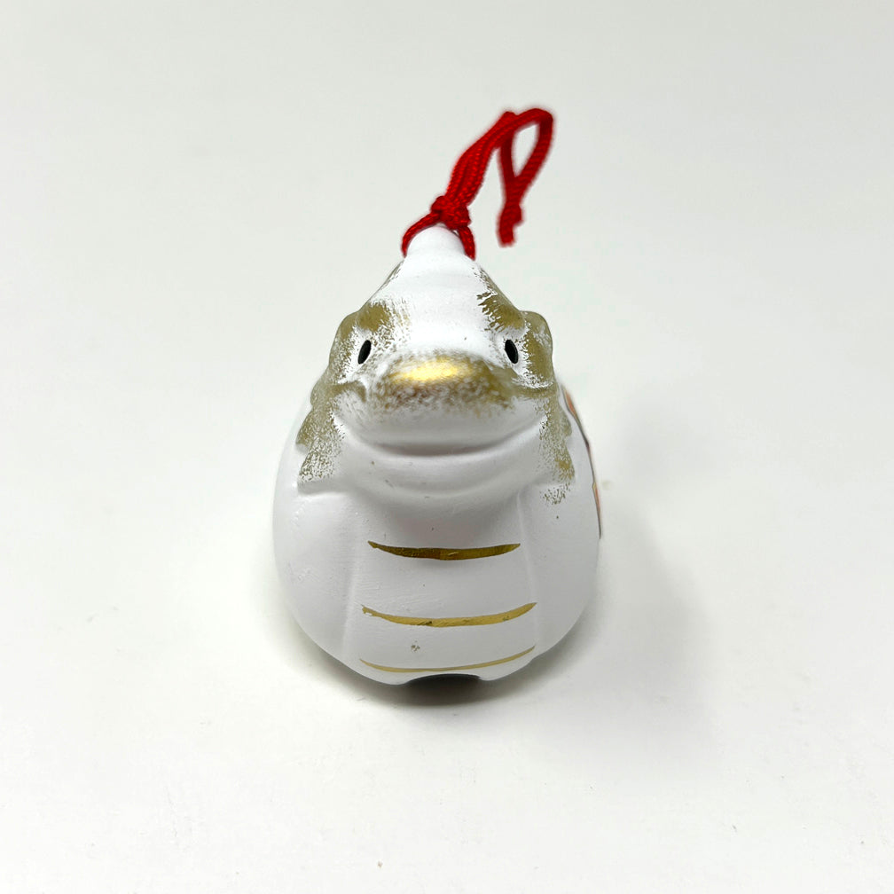 Zodiac (Eto) - White Ceramic Bell Dragon