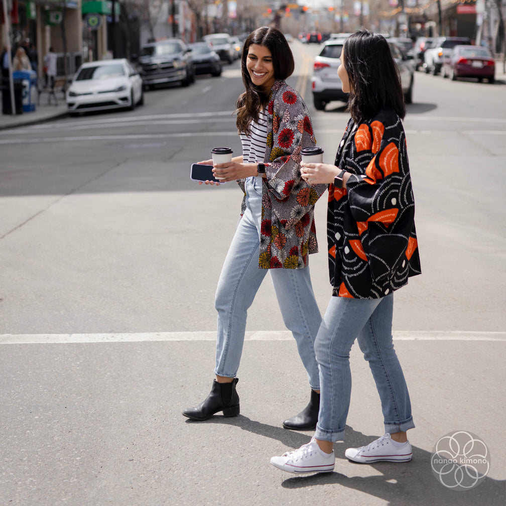 Vintage Haori Kimono - Ryusuiha Shibori (Tie-dye)
