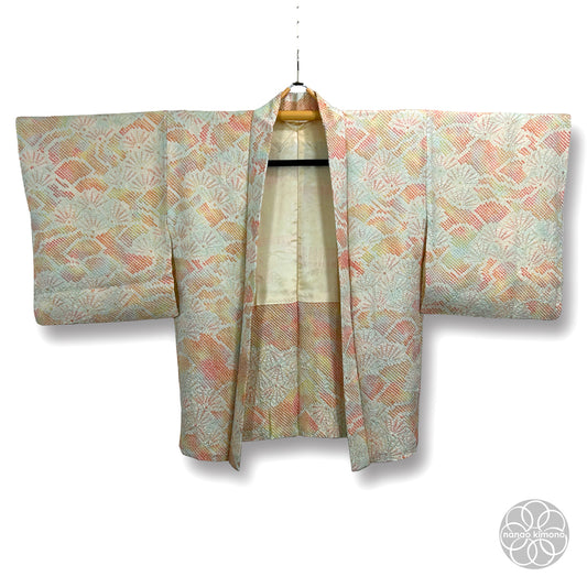 Vintage Haori Kimono - Matsu Seigaiha Shibori (Tie-dye)