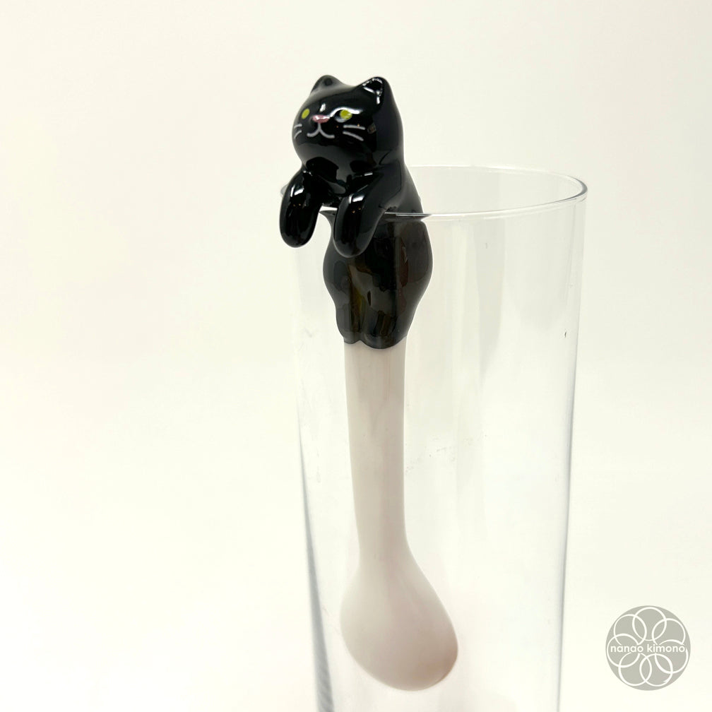 Ceramic Spoon - Black Cat