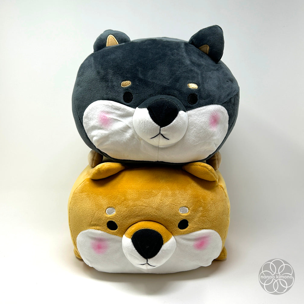 Puffy Stuffed Black Shiba