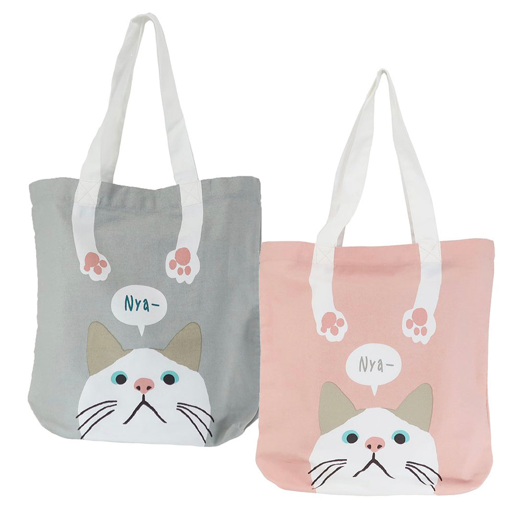 Tote Bag A4 - Cat Pink "Nya"