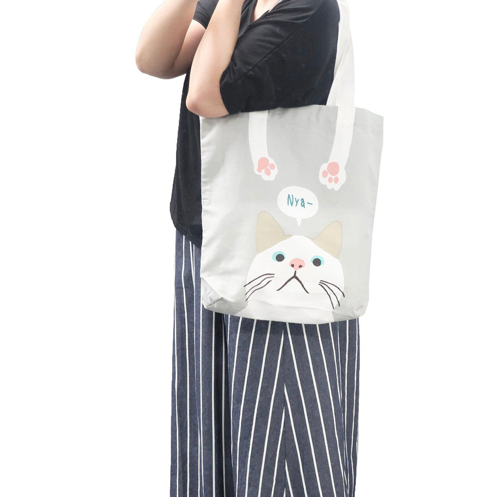 Tote Bag A4 - Cat Grey "Nya"