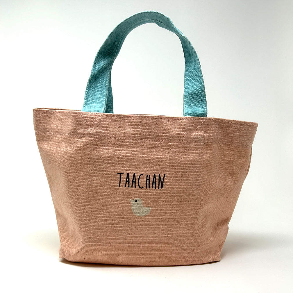 Tote Bag S - Cat Taachan Pink Simple