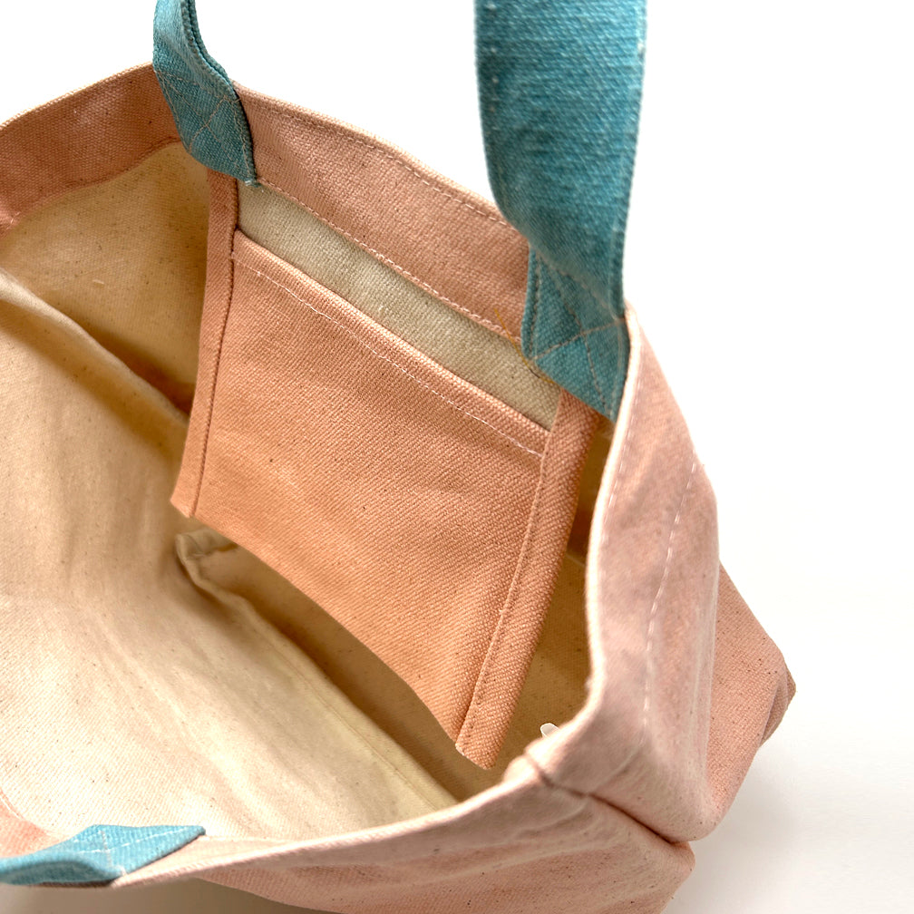 Tote Bag S - Cat Taachan Pink Simple