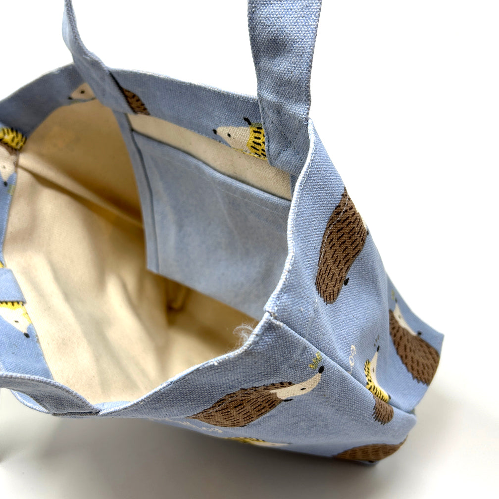 Tote Bag S - Hedgehog Blue