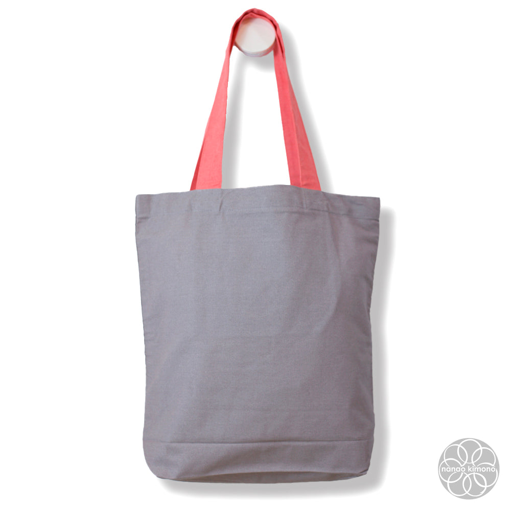 Tote Bag A4 - Cat on Grey
