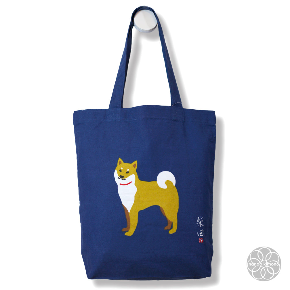Tote Bag A4 - Shiba Navy