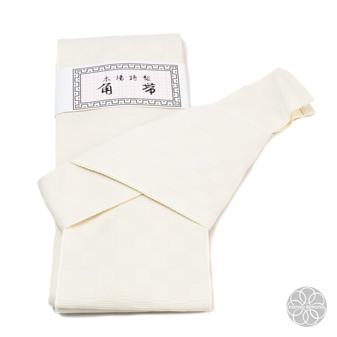 Men's Pre-tied Obi - White