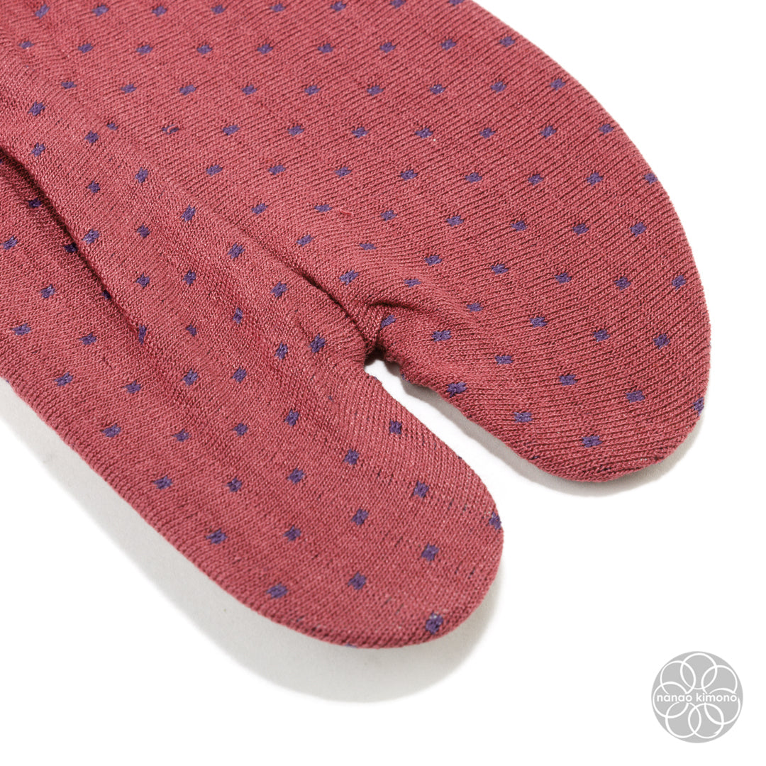 Tabi Socks - Purple Polkadots