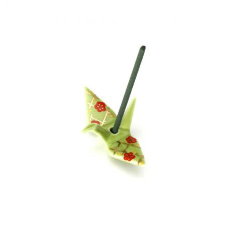 Incense Holder - Crane Green