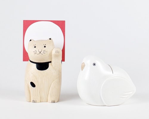 Wooden Animal - Lucky Cat