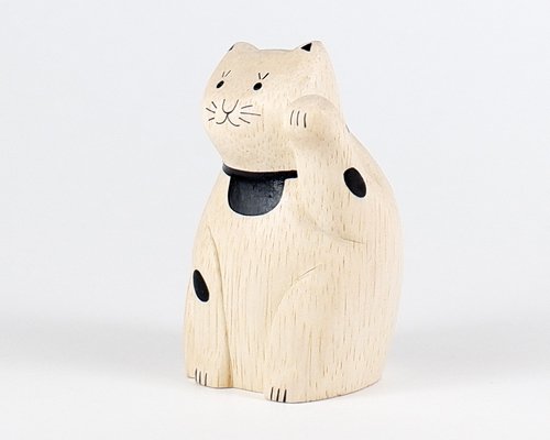 Wooden Animal - Lucky Cat