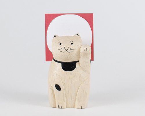 Wooden Animal - Lucky Cat