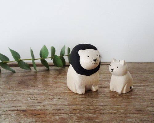 Wooden Animal Set - Lion