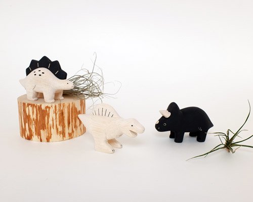 Wooden Dinosaur - Triceratops