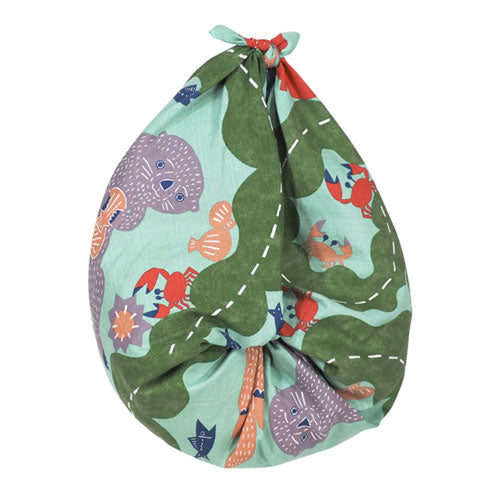 Furoshiki 40"- kata kata Sea Otter Blue