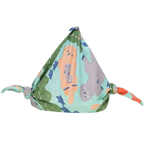 Furoshiki 40"- kata kata Sea Otter Blue