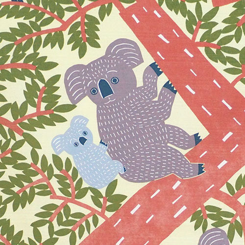 Furoshiki 40"- kata kata Koala Yellow