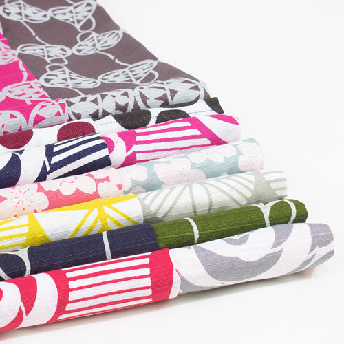 Reversible Furoshiki 19"- Isa Monyo Camellia Red/Grey