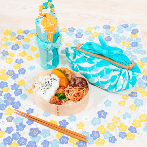 Furoshiki 20"- Hime Musubi Adeline Klam Peony Red