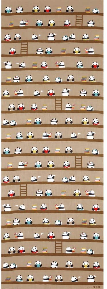Tenugui Towel - Reading Panda