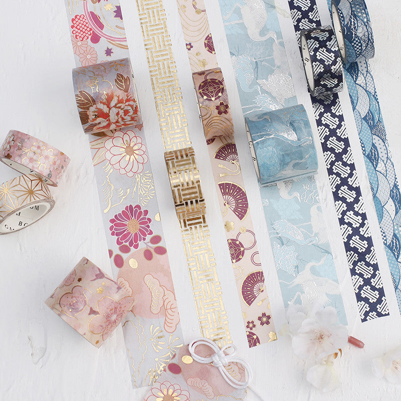 Washi Tape 15mm - Foil Stamping Hanami