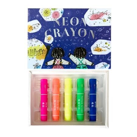 Neon Crayons - 5 Colour Set