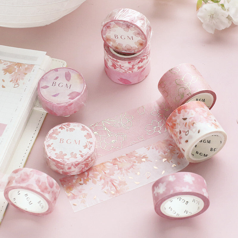 Washi Tape 30mm - Foil Stamping Sakura