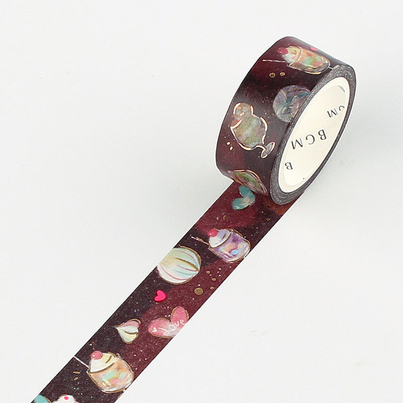 Washi Tape 15mm - Foil Stamping Sweets Dream