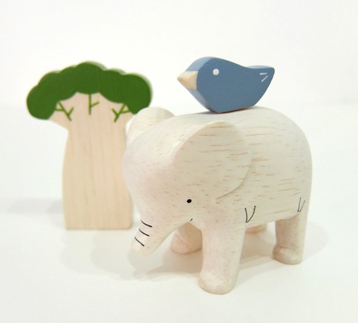 Wooden Komono - Tree & Bird