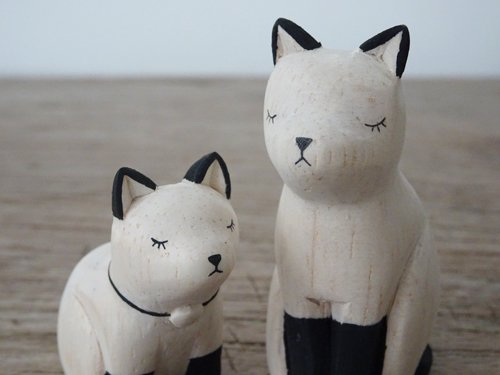 Wooden Animal Set - Siamese Cat