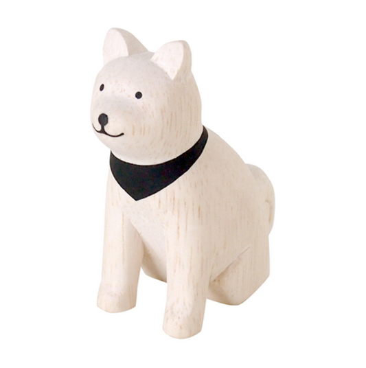 Wooden Animal - Akita Dog