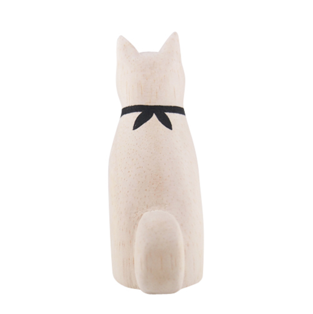 Wooden Animal - Akita Dog
