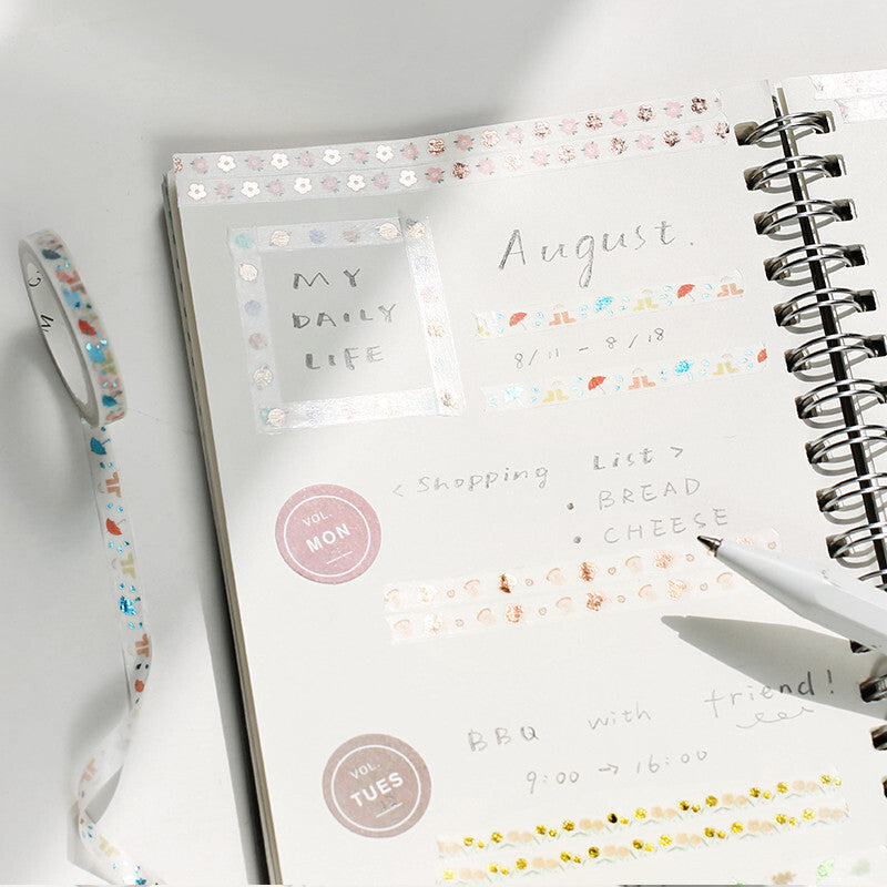 Washi Tape 5mm - Foil Stamping Ribbon