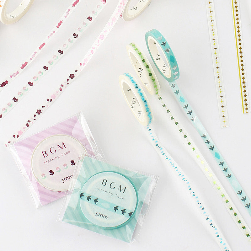 Washi Tape 5mm - Foil Stamping Star