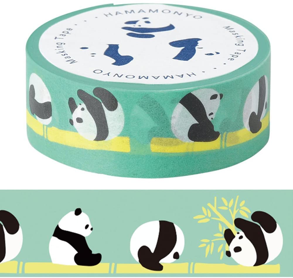 Washi Tape 15mm - Panda Green