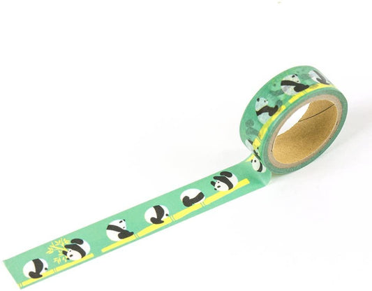 Washi Tape 15mm - Panda Green